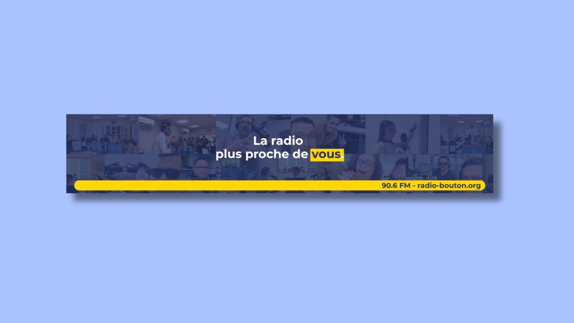 Bannière LinkedIn Radio Bouton