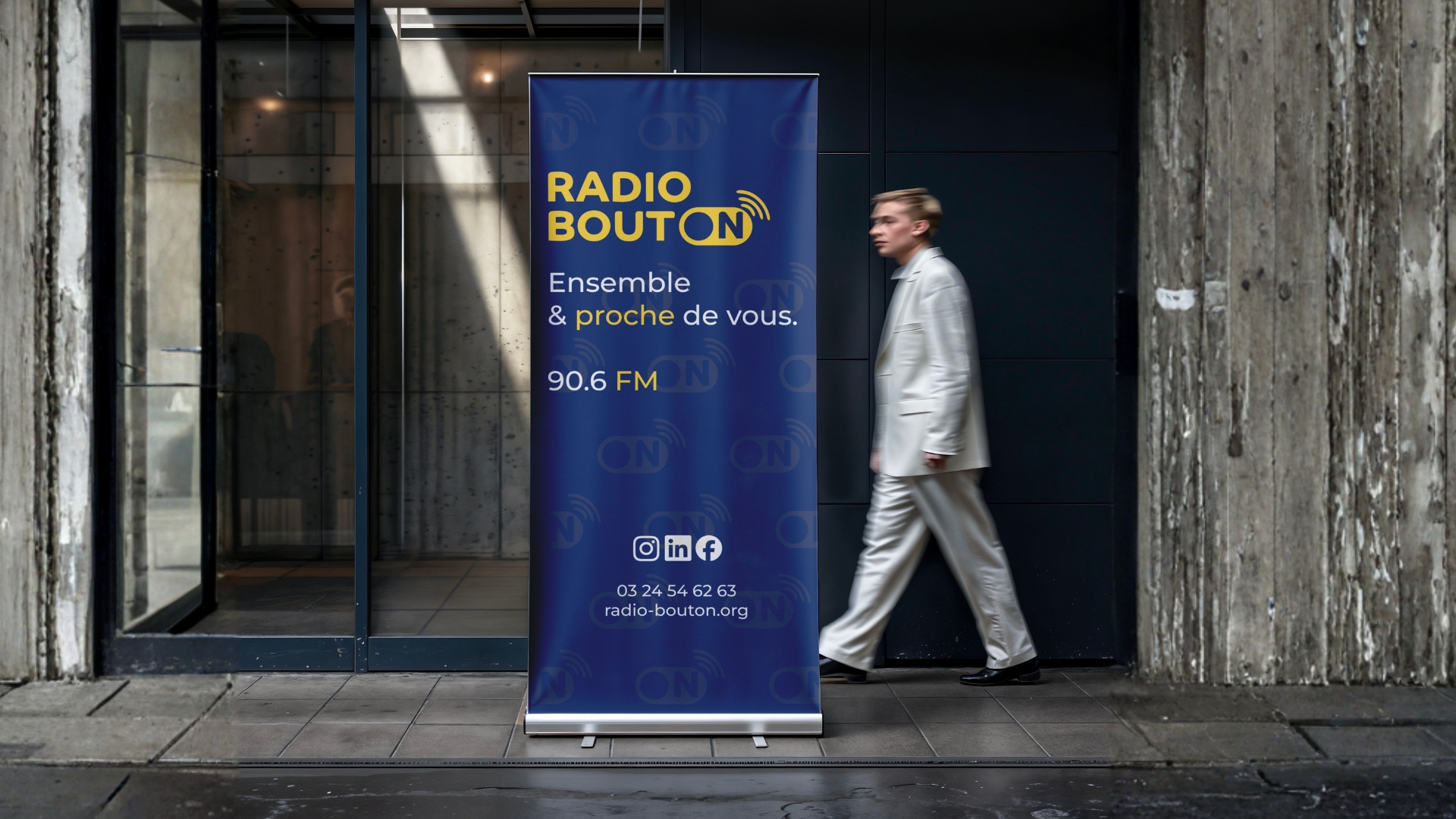 Kakémono Radio Bouton